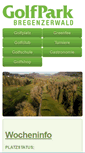 Mobile Screenshot of golf-bregenzerwald.com